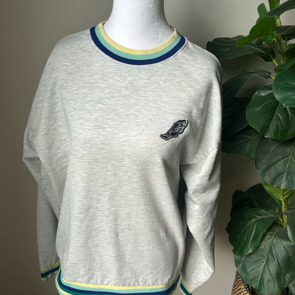 Urban Outfitters Blue and Green Striped Top